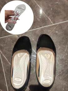 1 Pair 3/4 Cushion Half-Size Insoles, Non-Slip Shock Absorbing Insoles For High Heels And Flats, High Quality Soft And Breathable Insoles For High Heels - Multicolor - View 9