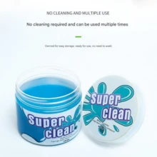 Car Cleaning Gel 3-Piece Car Cleaning Kit Car Cleaning Supplies For Car Vent Cleaning Computer Keyboard Computer Keyboard -160g - Blue - View 5