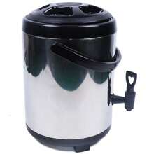 Stainless Steel Insulation Barrel 8L Kitchen Heat Insulation Barrel - Black - View 6