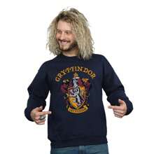Harry Potter Mens Gryffindor Sweatshirt (Navy Blue) - 153gsm 50% Polyester/50% Cotton