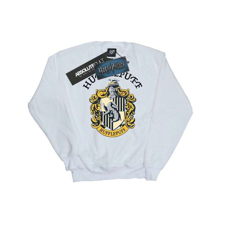 Harry Potter Męska bluza Hufflepuff (biała)