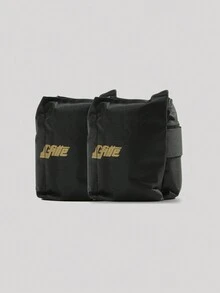 Kit de polainas de 2 kg ligas de tela 3 resistencias par mancuernas 35 kg set entrenamiento fuerza gimnasio accesorios fitness musculación equipo completo ejercicios funcionales robusto - Negro - Ver 2