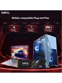GEIL Ổ cứng SSD 1TB M.2 PCIE3.0 NVME, Ổ cứng thể rắn tốc độ cao 3200MB/giây dành cho máy tính để bàn và máy tính xách tay - P3L - Xem 6