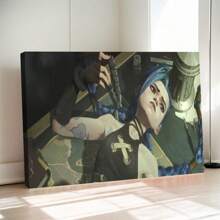 Arcane Anime Poster Poster Jinx And Vi Poster Canvas Prints Battle Of The Two Cities Wall Art For Home Office Living Room Decorations - Unframed - View 3