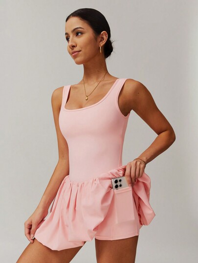 MASKERT Vestido de mujer, vestido de tenis, ropa deportiva, conjunto de yoga, conjunto de tenis, conjunto deportivo, transpirable y cómodo, amigable con la piel