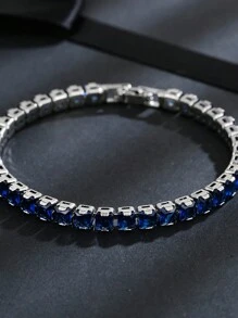 1 Piece Zirconia Tennis Bracelet Iced Out Chain Bracelets For Women Men Gold Color Silver Color Men Bracelet Chain Jewelry