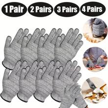 1 Cặp (2 Chiếc) Găng Tay Bảo Vệ An Toàn, Thích Hợp Cho Việc Xử Lý Thủy Tinh, Chống Trầy Xước, Phù Hợp Cho Nhà Bếp, Cắt, Làm Vườn, Điêu Khắc Gỗ, Vệ Sinh, Lắp Ráp Và Bảo Trì, S/M/L/XL - Xám - Xem 8