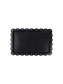 1/2/4/6pcs Plastic Rectangular & Heart Shaped Hollow Display Tray, Suitable For Cupcakes, Donuts, Macarons, Party, Birthday, Wedding, Afternoon Tea