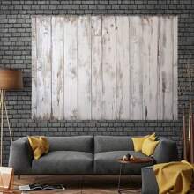 Retro Wooden Floor Background Fabric - Polyester Fiber, No Need For Power, Suitable For Photo Booths And Parties
