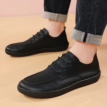Men's Outdoor Solid Color Wide Toe Flat Board Shoes Casual Five Finger Shoes Low Top Comfortable Soft Casual Shoes