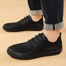 Men's Outdoor Solid Color Wide Toe Flat Board Shoes Casual Five Finger Shoes Low Top Comfortable Soft Casual Shoes