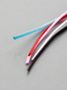 Diameter 0.7mm Approx. 1 Roll Flat Raw Silk Style Elastic Thread Beaded String Bracelet Rubber Band Beaded String Flat Silk Text Play Beaded String DIY Accessories Accessories Wire Suitable For Making Jewelry Jewelry, Bracelets, Necklaces, Hangings, Beads, Bracelets. - Multi-strand Flat Elastic Cord - View 7