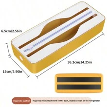 1 pezzo Taglierina per pellicola plastica 2 in 1, taglierina multiuso per carta da forno e alluminio, con ventosa/magnetica, adatta per pellicola plastica, carta da forno, carta per friggere, alluminio e altro, versatile per diverse dimensioni, adatta anche come regalo