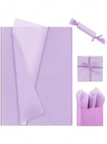 50pcs/10pcs-Purple Tissue Paper Bulk Sets, Festive Craft Paper, DIY Gift Wrapping Supplies, Birthday Wedding Party Decorations Festival Holidays,Mother's Day Bouquet Packaging,Easter, Graduation, Thanksgiving Day, Halloween, Christmas, Autumn Fall Gifts, Decorations