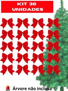 Kit 36 laços vermelhos De Natal Enfeite Pendentes- PRODUTO A PRONTA ENTREGA