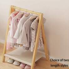 Baby Room Storage Rack, Simple Children's Floor Hanging Clothes Rack, Baby Short Clothes Rack, Bay Window Mini Small Drying Rack, Kindergarten Storage Rack - Multicolor - View 7