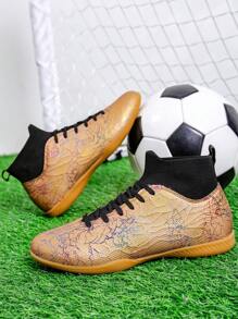 Zapatos de fútbol para hombres, Tacos profesionales de fútbol, Zapatos de fútbol interiores de alto para partido de cinco jugadores, Zapatos de entrenamiento