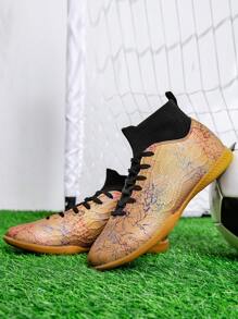 Zapatos de fútbol para hombres, Tacos profesionales de fútbol, Zapatos de fútbol interiores de alto para partido de cinco jugadores, Zapatos de entrenamiento