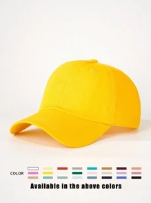 1pc Solid Color Baseball Cap, Adjustable Outdoor Sun Protection Casual Hat For Spring, Autumn, Travel, Beach, Suitable For Y2K Style Youth