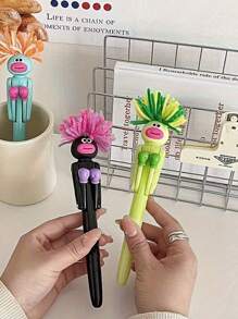 1pc Exploding Tip Boxer Pen - Easy Creative Design,Best Choice For Students And Office Use,1.0 Mm Black Ink,Stress Release Ballpoint Pen,Fun Stress Reducing Pen,Birthday Gift,Christmas Gift - Unique Gifts Back To School Season