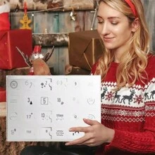 2024 Wool Advent Calendar Yarn Countdown Calendar Box Yule Yarn Advent Calendar - Multicolor - View 2