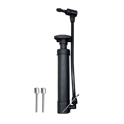1 Set Portable Quick Inflator Pump, Includes Pump Head And 2 Inflation Needles, Manual Air Pump For Balls, Cycling Pump, Aluminum Alloy Reinforced Material, Mini Inflator Accessory, Inflation Kit, Suitable For Basketball, Football, Volleyball, Balloons, Bicycles, Motorcycles, Cars And More