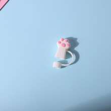 1/4/6 piezas Tapa de cubierta de pajilla para taza, tapa de silicona para pajilla que se ajusta a tumblers de 30 y 40 onzas con asa, cubiertas para la punta de las pajillas de beber de 10 mm lindas, accesorios para tazas, regalo para hombre y mujer