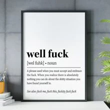 1Pc Unframed Funny Wall Art, Trang trí nhà tối giản hiện đại, Trang trí văn phòng tại nhà vui nhộn, Trang trí phòng ký túc xá, Áp phích trang trí tường, Trang trí vải canvas treo tường, Món quà lý tưởng cho phòng ngủ phòng khách - Đen và trắng - Xem 10
