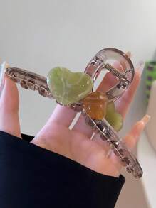 1 szt. Wysokiej jakości, mieszana kolorystycznie, duża spinka do włosów w kształcie serca, akcesorium do włosów, prosty i świeży, elegancki prezent dla kobiet na Walentynki, spinki do włosów, spinki do włosów, spinki do włosów, spinka do włosów, akcesoria do szkoły, akcesoria do włosów na jesień i zimę dla kobiet, stroje wakacyjne, kobieta