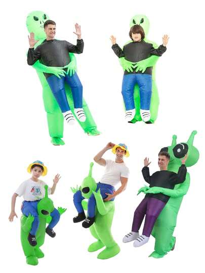 1 件卡通设计表演服装充气道具