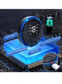 Masajeador de pies plegable, alfombra de masaje de pies eléctrica, estimulador de masaje muscular