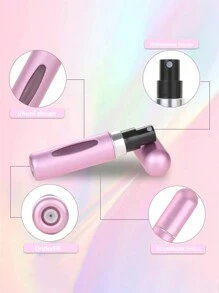 1/5 chai nước hoa có thể nạp lại với vòi bơm ở đáy, chai xịt trang điểm cầm tay, bình xịt nước hoa mini có thể sạc lại, hộp đựng mỹ phẩm du lịch. - Nhiều màu - Xem 7