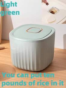 Mini Desktop Trash Can, Pedal-Operated Waste Paper Bin For Living Room, Bedroom, Car, Dining Room - White - View 17