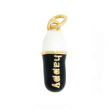 1 peça de pingente de hip hop personalizado com pedra de zircônia microincrustada de cobre para pulseira, colar, brincos, chaveiros e acessórios