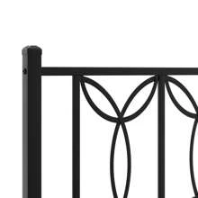 Stylish Black Bed Frame With Headboard 80x200cm No Mattress Included - Black - View 6