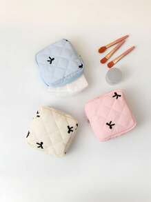 1pc Bowknot Pattern Portable Mini Zipper Cosmetic Bag/Sanitary Napkin Storage Bag Fluffy Cosmetic Bag Makeup Storage Bag Toiletry Bag Makeup Storage Mini Bag Sanitary Bag Menstrual Bag Mini Cosmetic Bag Pad Bag Sanitary Bag Napkin Bag Coin Purse Bags, Makeup Bag, Organizer, Storage, Makeup Organizer, Makeup Bags, Toiletry Bag, Desk Organiser, Make Up Bag, Make Up Pouch, Travel Essentials, Makeup Bag, Cosmetic Bag, Large Capacity, Large Makeup Bag,Christmas Gifts,Pouch,Travel,Gifts For Women,Women's Necessaire,Travel Essential,Pouch,Clutch / Small Handbag,Necessaire,Makeup Organizer,Makeup Organize,Pouch,Brush Holder,Mini Pouch,Large Capacity Pouch