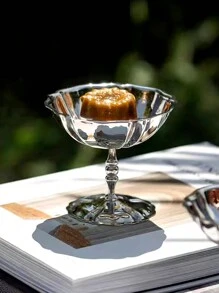 1 pieza/2 piezas Tazas de acero inoxidable para helado, postre, tazón de ensalada de frutas, tazón de frutos secos, taza de café