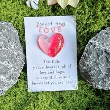 5 Stücke Spezielle Liebes-Taschenkarten mit Umarmung, Mini Herz-förmige Thoughtful Karten als Geschenk für Valentinstag, Neujahr, Geburtstag, Hochzeit, Party, Schulstart, Abschluss Dekorationen - Verschiedenfarbig - Übersicht 3