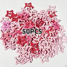 50 buc cleme dulci și drăguțe cu ulei picurat de culoare bomboane, cu cinci colțuri, în formă de stea, breton pentru femei/breton lateral/cleme de coadă de cal, accesorii de păr, cleme cu gheare, agrafe de păr