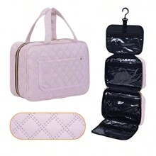Large Capacity Hanging Travel Organizer - Waterproof Multi-Compartment Cosmetic Bag, With Hook, Unisex, Black, Toiletry Bag, Women's Makeup Storage Box, Small Makeup Bag, Women's Toiletry Bag, Women's Gift, Christmas Gift, Gift For Her,Pouch,Makeup Pouch,Travel Essential - Multicolor - View 11