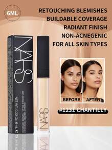 Nars Nars Radiant Creamy Concealer #1231 Chantilly Color 6ml/0.22 Oz | Full-Coverage, Buildable Concealer | Brightens And Corrects Dark Circles And Imperfections | Smooth, Creamy Texture For A Flawless Finish | Long-Wearing, Non-Cakey Formula | Provides A Natural, Radiant Glow | Hydrating Formula With Vitamin E And Grape Seed Extract | Ideal For All Skin Types, Including Dry Skin | Perfect For Concealing Blemishes, Redness, And Uneven Skin Tone