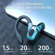 Cuffie senza fili F8, cuffie senza fili da appendere all'orecchio, cuffie stereo da corsa e sport, cuffiette senza fili con gancio per l'orecchio, cuffiette stereo senza fili da sport impermeabili