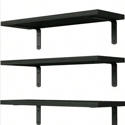 Juego de 3 estantes flotantes de madera, estantes para decoración de pared, estante rústico para dormitorio, estantes de almacenamiento para baño, estantes para libros para sala de estar, decoración de otoño para el hogar