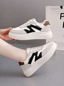 Zapatos casuales para mujer, nuevos lanzamientos, zapatos elegantes para mujer, guías de viaje para el día y la noche, zapatos cómodos para mujer, zapatos deportivos de moda - Negro - Ver 10