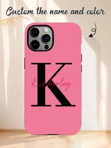 Customized Initial Signature Multi-Color Shockproof Soft Phone Case Protective Cover, Personalized Name Phone Case For A13, A14, A15, A16, A73, A33, A34, A35, A36, S22, S23, S24, S25, S21 Ultra,2025phonecase - Multicolor - View 3
