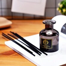 1pc 50ml Fragrance Deodorizer Aromatherapy, Large Capacity Vertical Rattan Diffuser For Air Freshening, Random Style