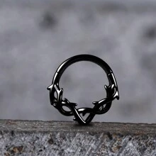 1 件装炫酷 16G 8 毫米不锈钢圆形刺鼻环软骨环耳环分段隔膜穿孔珠宝