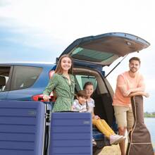 THE 3 Piece Luggage Sets Hard Shell Suitcase Set With TSA Lock Durable Spinner Wheels - Blue - View 7