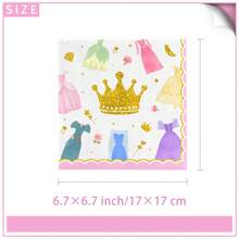 Princess Castle Birthday Party Supplies Plates And Napkins Set For 10 Guests Watercolor Pastel Rainbow Birthday Party Decorations Fairy Tale Party Tableware Plate, Fork, Napkins - 20241122-fM-princess Tableware - View 4