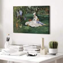 1 pieza de pintura de pared en lienzo con diseño de gato negro y loto enmarcado, impresiones de pintura al óleo de paisajes vívidos, arte vintage llamativo e imágenes de gatitos lindos, decoración del hogar adecuada para sala de estar, dormitorio u oficina, apartamento, decoración de pared de dormitorio